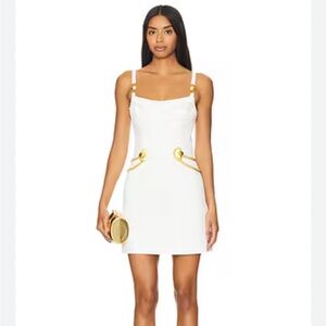 Rebecca Vallance Chelsea Strap White Mini Dress size 6